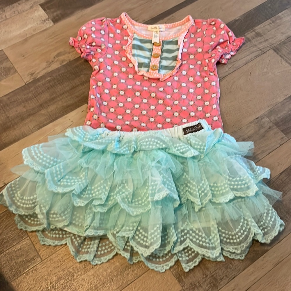 Matilda Jane matching set skirt 2 top 4